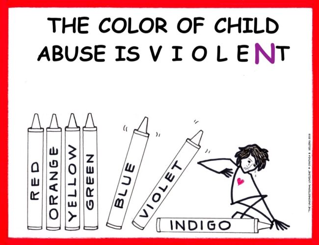 The Color Of Child Abuse Is Violet/Violent - Domestic Violence
